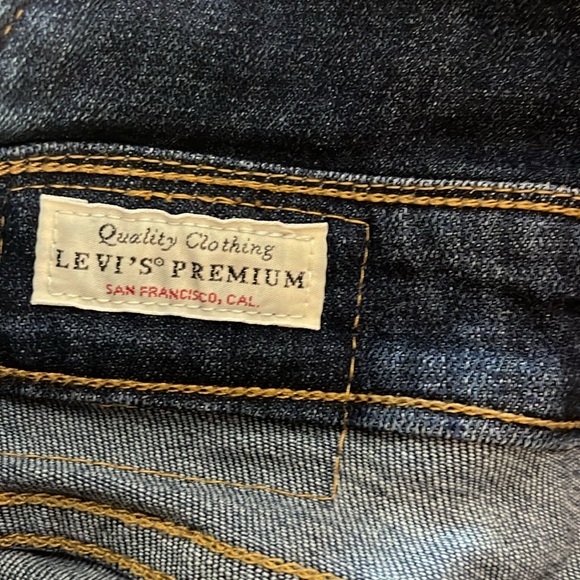 Levi's Womens WaterLess Dark Blue Skinny Denim Jumper Jeans Overalls Size 29 - Picture 12 of 16